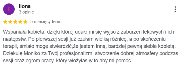 Opinia google Ilona