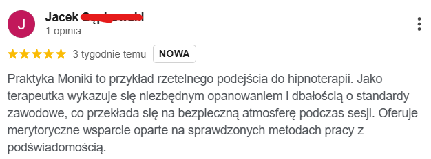 Opinia google Jacek S.